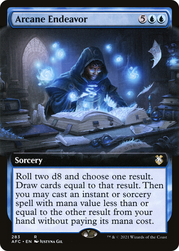 Arcane Endeavor (Extended Art) (AFC-283)  - Forgotten Realms Commander: (Extended Art)