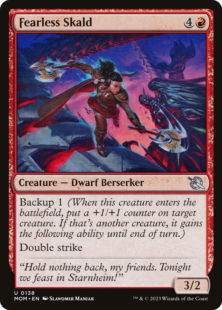 Fearless Skald (MOM-138) - March of the Machine Foil