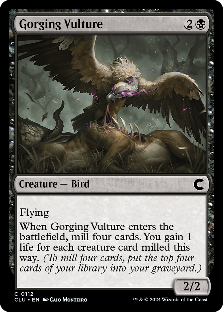 Gorging Vulture (CLU-112)  - Ravnica: Clue Edition