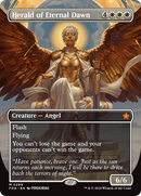 Herald of Eternal Dawn (Borderless) (FDN-299)  Foil - Foundations