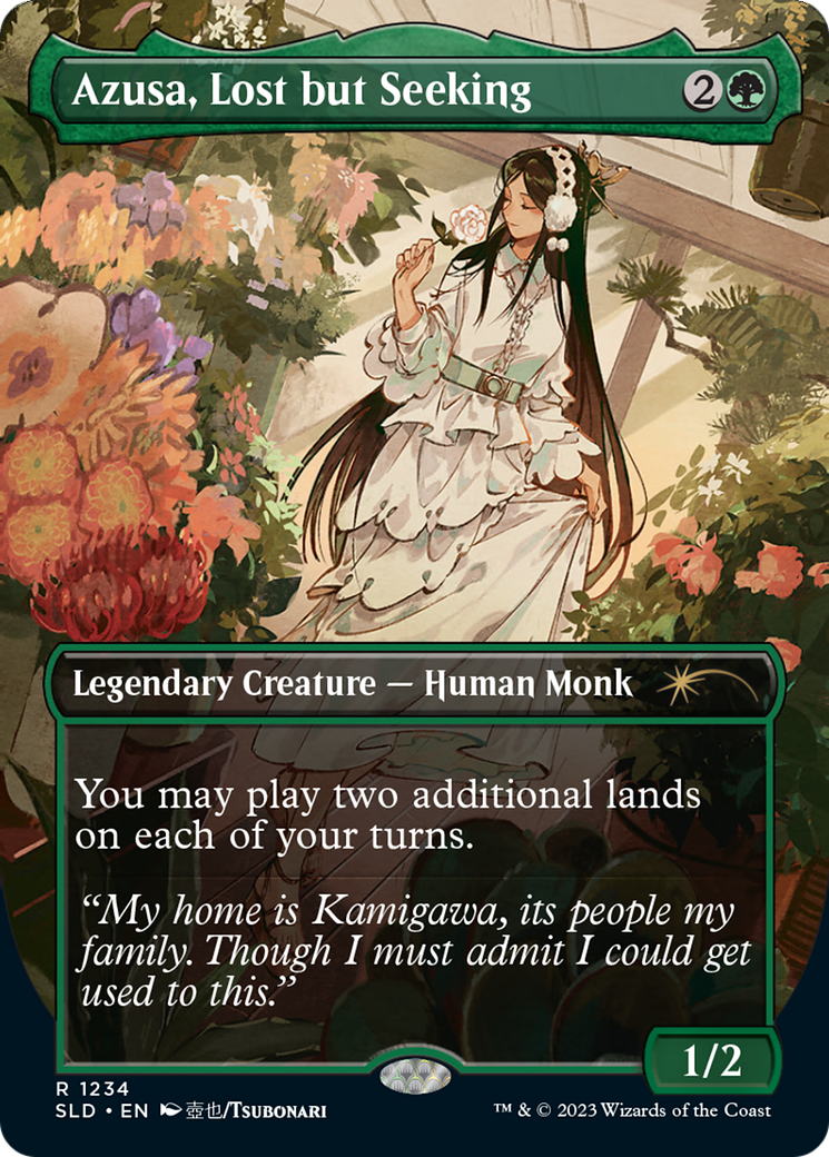 Azusa, Lost but Seeking (SLD-1234)  - Secret Lair Drop (Borderless)