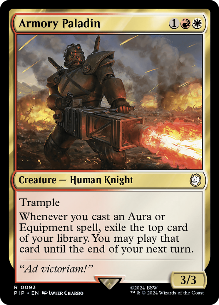 Armory Paladin (PIP-093)  Foil - Fallout