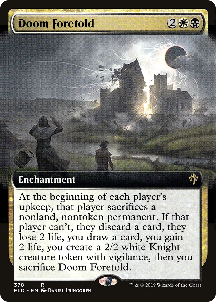 Doom Foretold (Extended Art) (ELD-378)  - Throne of Eldraine: (Extended Art)