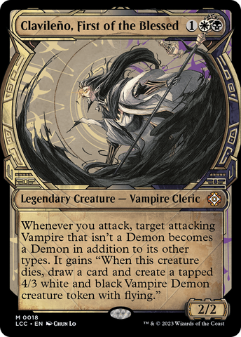 Clavileno, First of the Blessed (Showcase) (LCC-018)  - The Lost Caverns of Ixalan Commander: (Showcase)