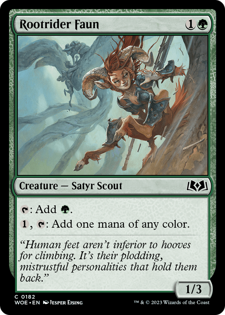 Rootrider Faun (WOE-182)  - Wilds of Eldraine