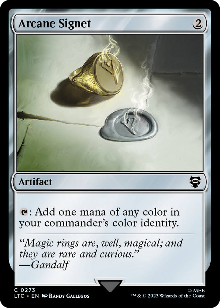 Arcane Signet (LTC-273)  - Tales of Middle-earth Commander