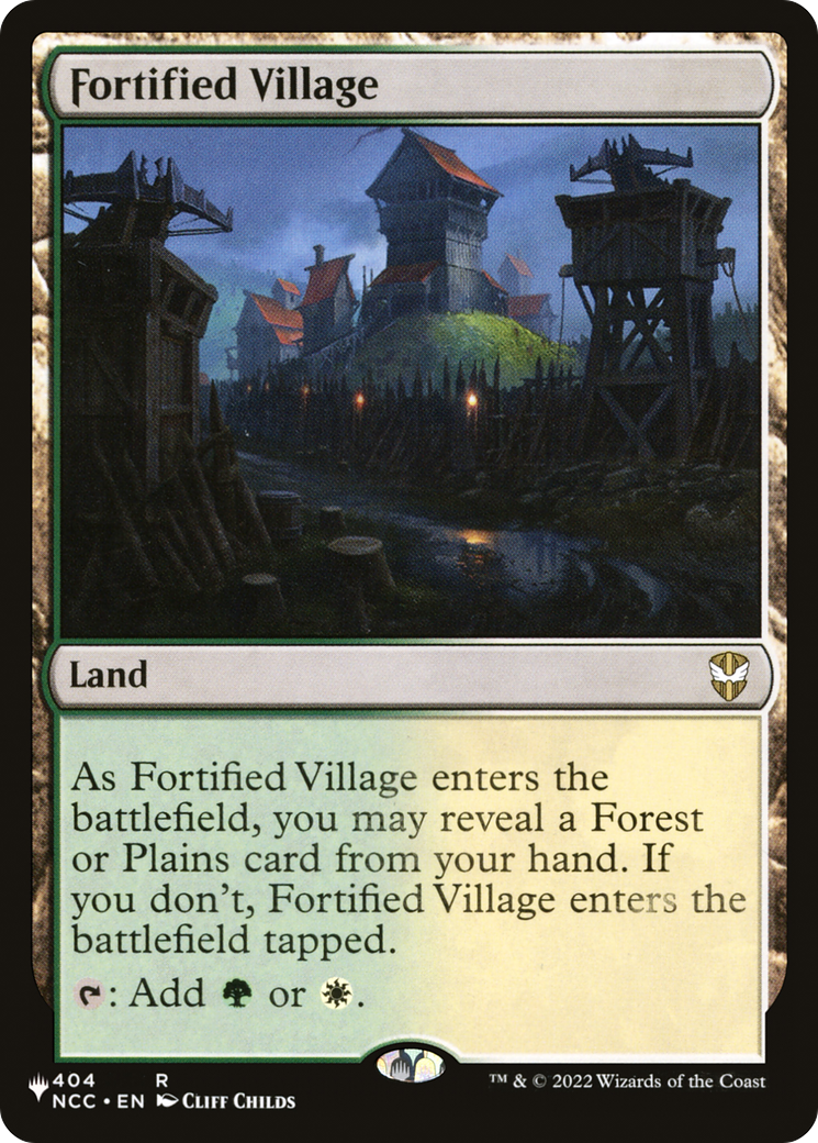 Fortified Village (LIST-NCC-404)  - The List