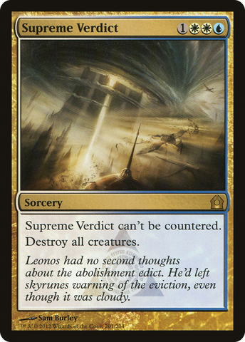 Supreme Verdict (RTR-201)  Foil - Return to Ravnica