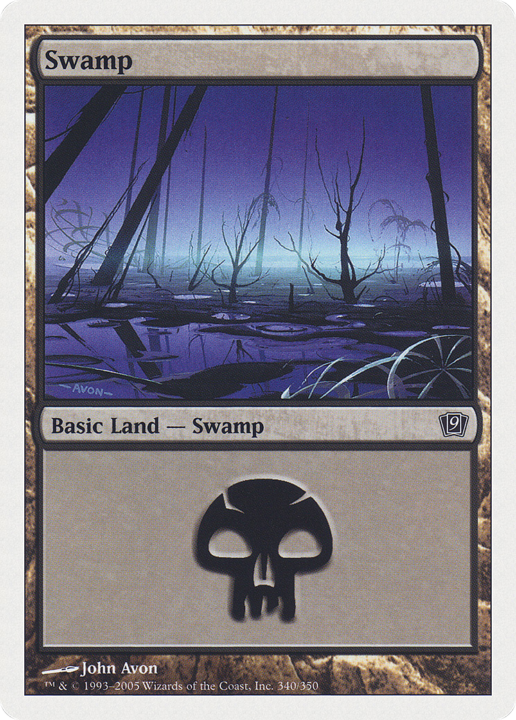 Swamp (340) (9ED-340) - Ninth Edition
