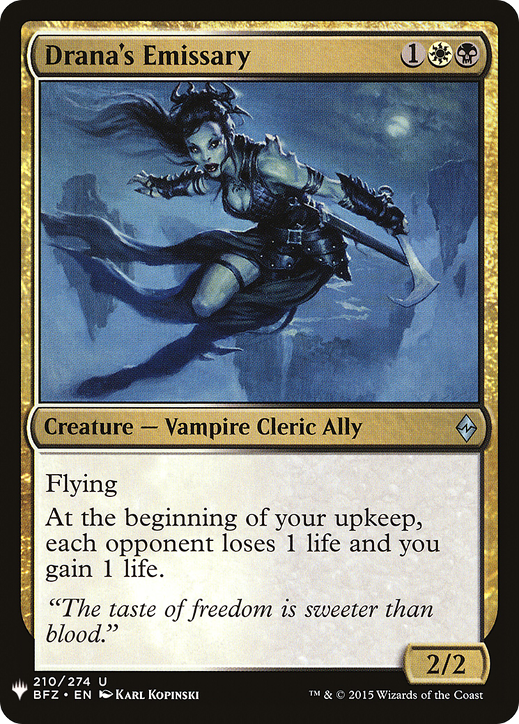 Drana's Emissary (LIST-210)  - The List