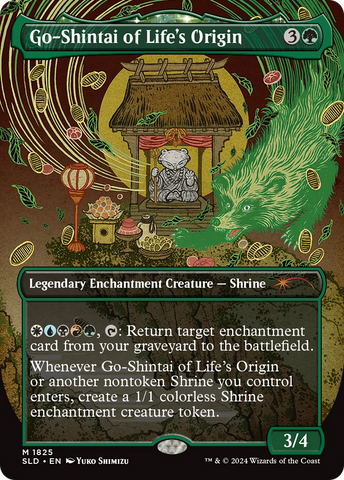 Go-Shintai of Life's Origin (Rainbow Foil) (SLD-1825)  Foil - Secret Lair Drop: (enchantment) (Borderless)