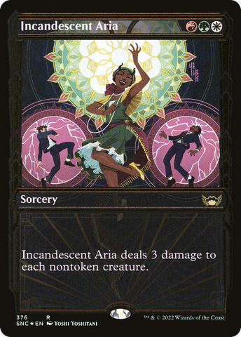 Incandescent Aria (Gilded Foil) (SNC-376)  Foil - Streets of New Capenna: (Showcase)