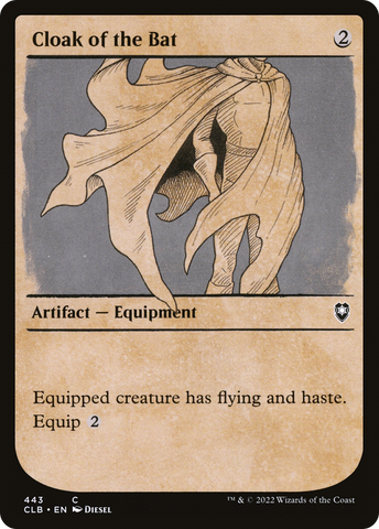 Cloak of the Bat (Showcase) (CLB-443)  Foil - Commander Legends: Battle for Baldur's Gate: (Showcase)