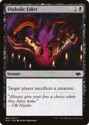 Diabolic Edict (MH1-087)  Foil - Modern Horizons