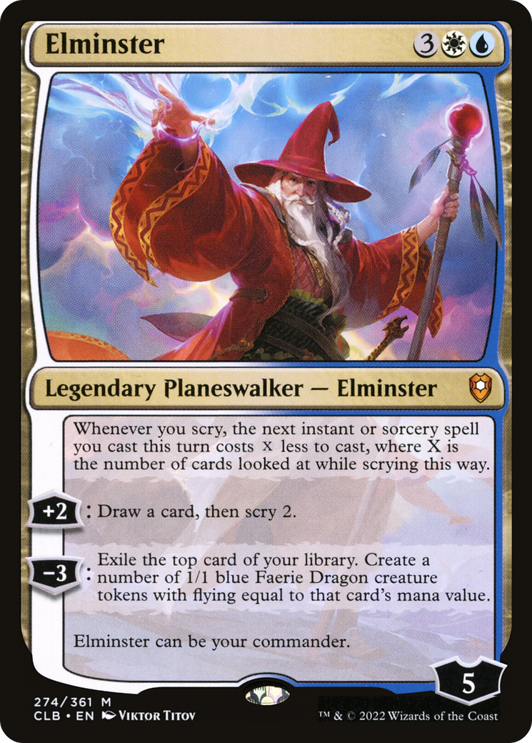 Elminster (CLB-274)  - Commander Legends: Battle for Baldur's Gate