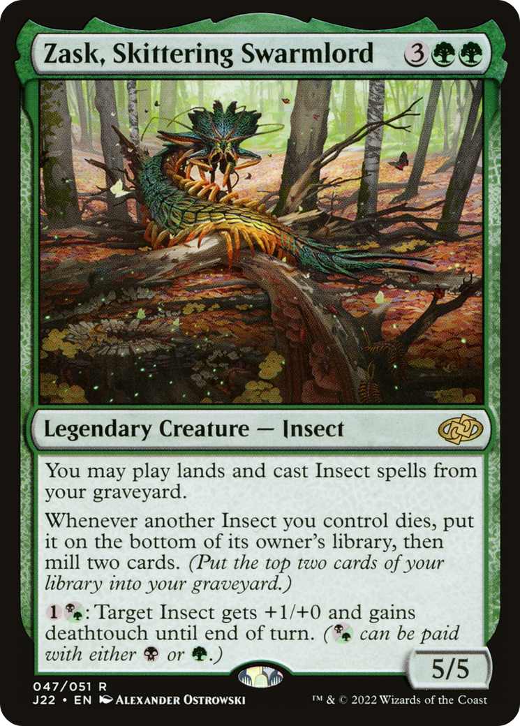 Zask, Skittering Swarmlord (J22-047)  - Jumpstart 2022