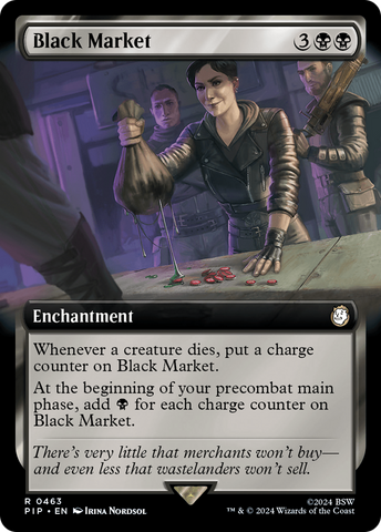 Black Market (Extended Art) (PIP-463) - Fallout: (Extended Art) Foil
