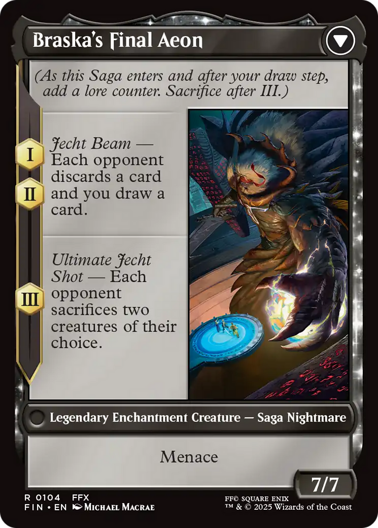 Jecht, Reluctant Guardian // Braska's Final Aeon (FIN-104) - FINAL FANTASY: (enchantment)