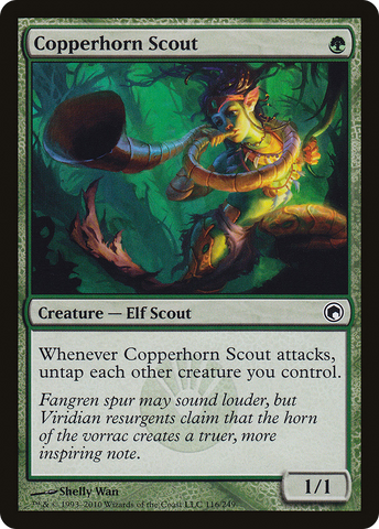 Copperhorn Scout (SOM-116)  Foil - Scars of Mirrodin