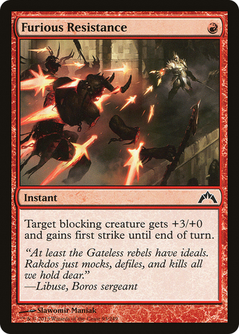 Furious Resistance (GTC-093)  Foil - Gatecrash