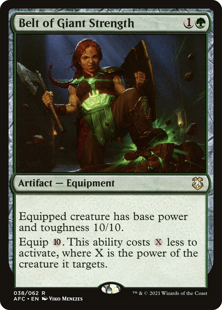 Belt of Giant Strength (AFC-038) - Adventures in the Forgotten Realms Commander