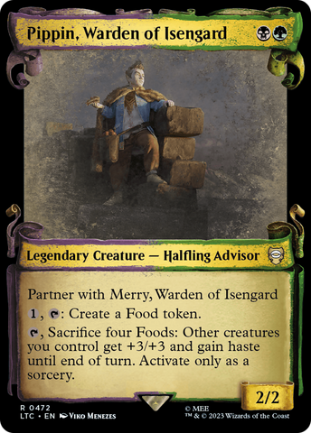 Pippin, Warden of Isengard (Showcase Scrolls) (LTC-472)  Foil - Tales of Middle-earth Commander: (Showcase)