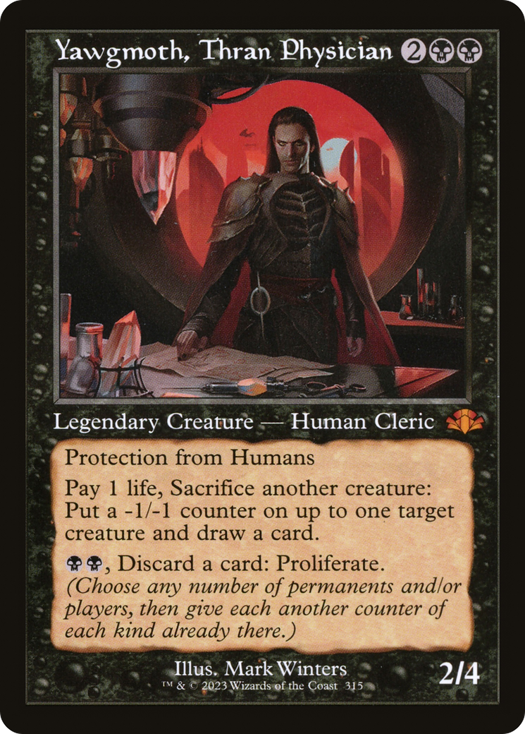 Yawgmoth, Thran Physician (Retro Frame) (DMR-315)  - Dominaria Remastered