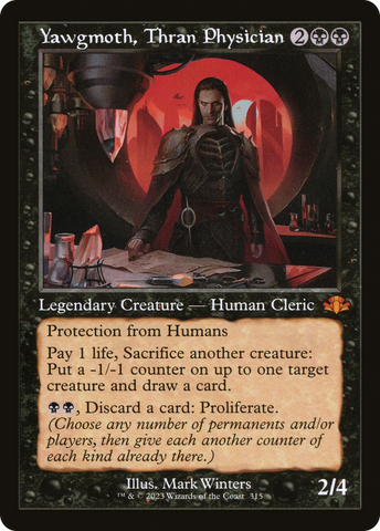 Yawgmoth, Thran Physician (Retro Frame) (DMR-315)  Foil - Dominaria Remastered