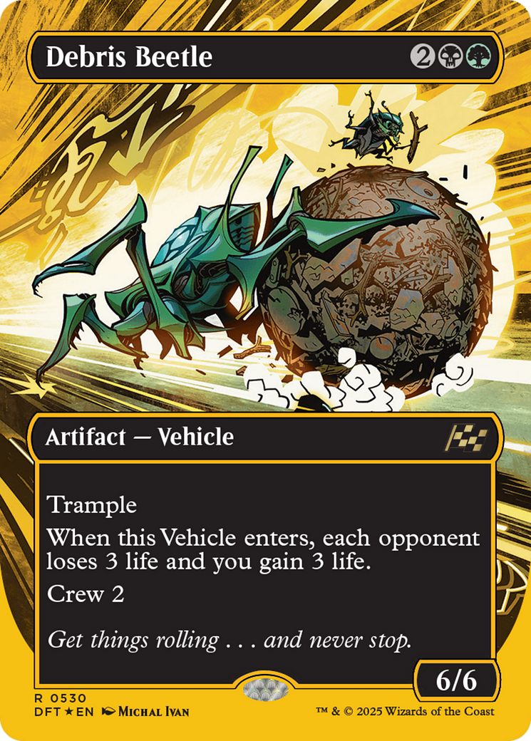 Debris Beetle (Borderless) (First-Place Foil) (DFT-530)  Foil - Aetherdrift