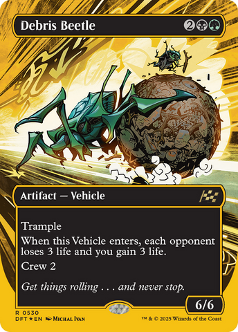 Debris Beetle (Borderless) (First-Place Foil) (DFT-530)  Foil - Aetherdrift