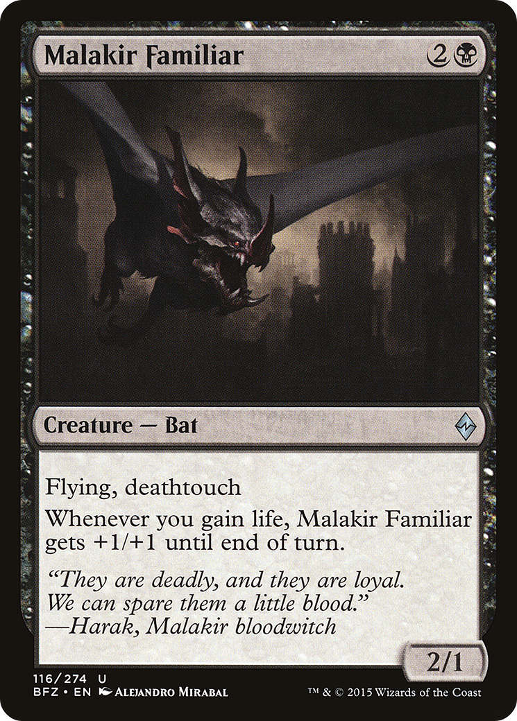Malakir Familiar (BFZ-116)  - Battle for Zendikar