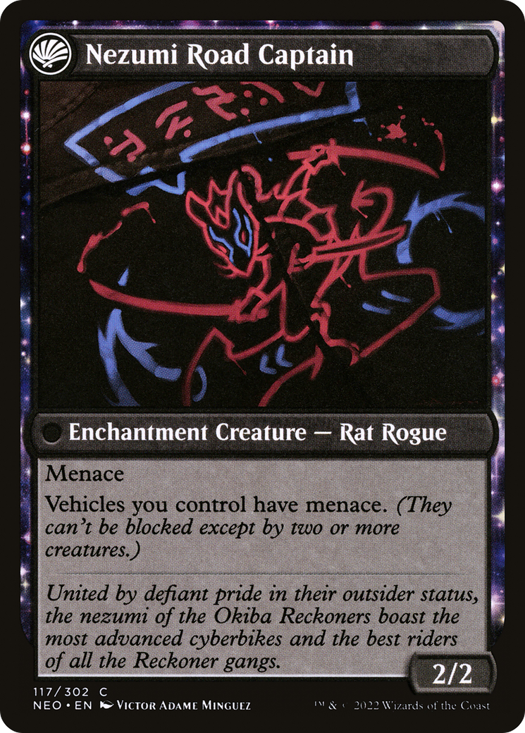 Okiba Reckoner Raid (NEO-117)  Foil - Kamigawa: Neon Dynasty: (fandfc, enchantment)