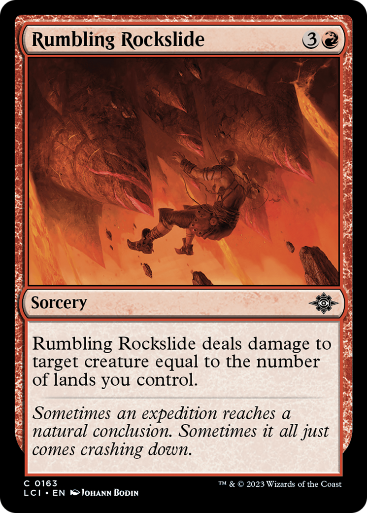 Rumbling Rockslide (LCI-163)  - The Lost Caverns of Ixalan