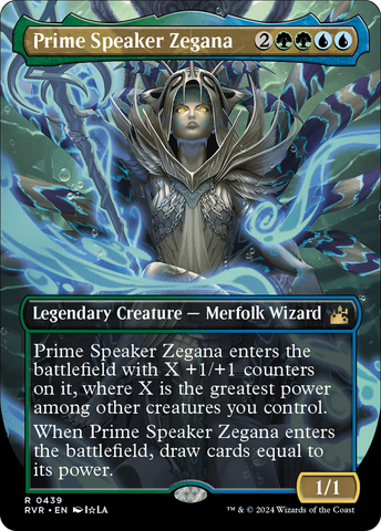 Prime Speaker Zegana (Anime Borderless) (RVR-439)  Foil - Ravnica Remastered