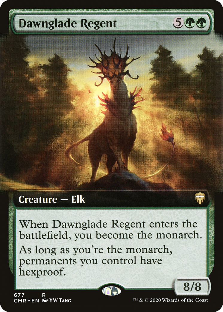 Dawnglade Regent (Extended Art) (CMR-677)  Foil - Commander Legends: (Extended Art)