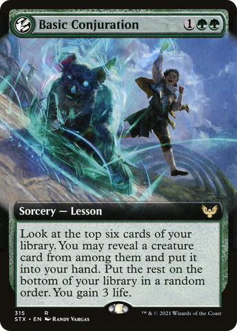Basic Conjuration (Extended Art) (STX-315)  Foil - Strixhaven: School of Mages: (Extended Art, lesson)