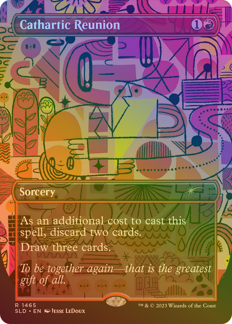 Cathartic Reunion (Rainbow Foil) (SLD-1465)  Foil - Secret Lair Drop (Borderless)