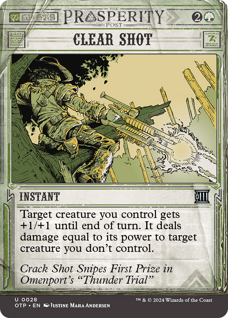 Clear Shot (OTP-028)  - Breaking News: (Showcase) (Borderless)