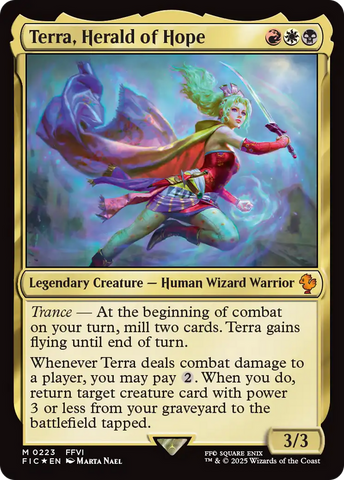 Terra, Herald of Hope (Surge Foil) (FIC-223)  Foil - Commander: FINAL FANTASY