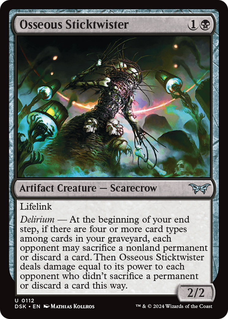 Osseous Sticktwister (DSK-112)  Foil - Duskmourn: House of Horror