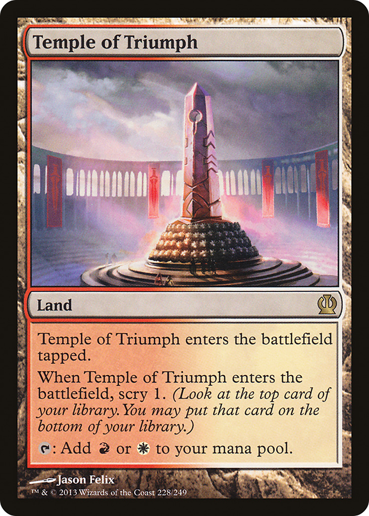 Temple of Triumph (THS-228) - Theros Foil