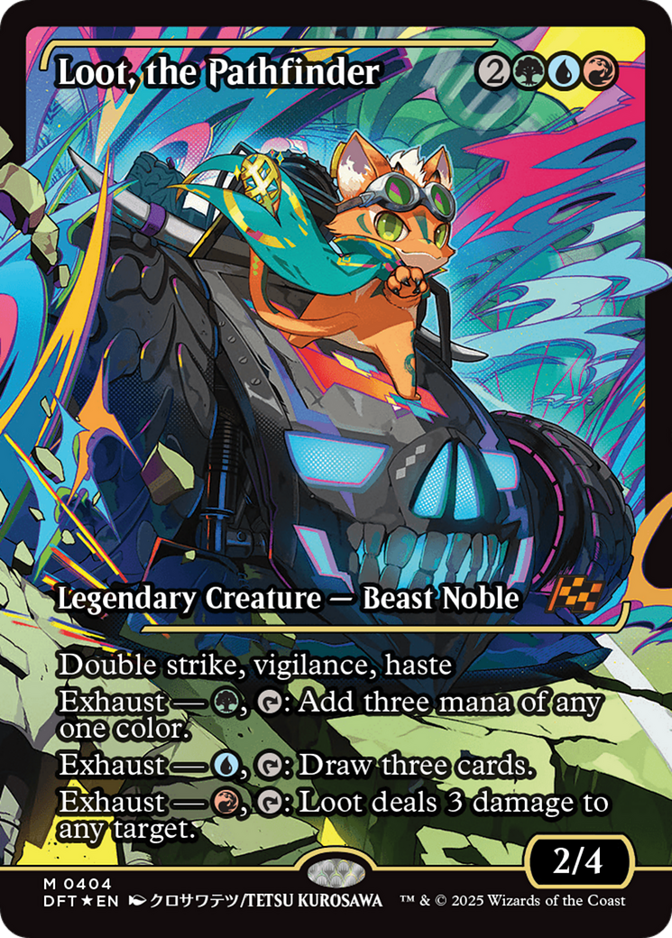 Loot, the Pathfinder (Showcase) (DFT-404)  Foil - Aetherdrift: (Showcase)