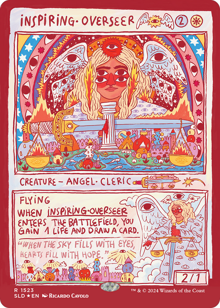 Inspiring Overseer (Rainbow Foil) (SLD-1523) - Secret Lair Drop Foil