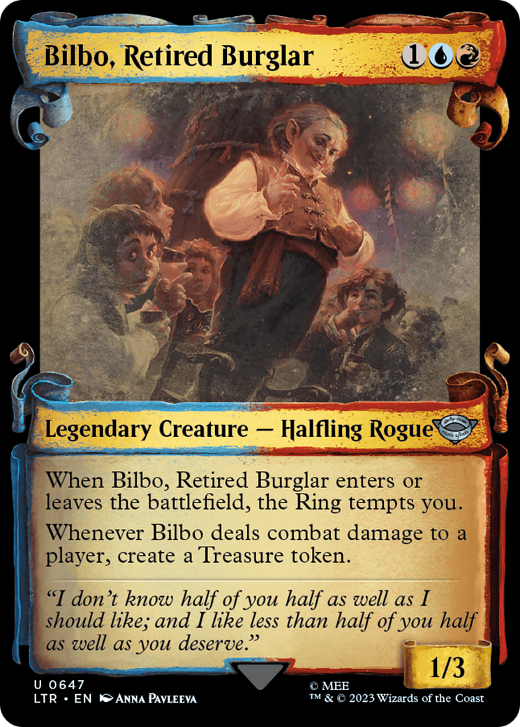 Bilbo, Retired Burglar (Showcase Scrolls) (LTR-647)  - The Lord of the Rings: Tales of Middle-earth: (Showcase)