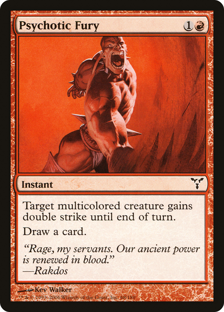 Psychotic Fury (DIS-068)  Foil - Dissension