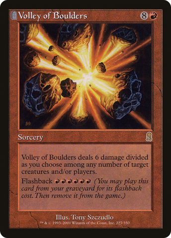 Volley of Boulders (ODY-227)  Foil - Odyssey: (tombstone)