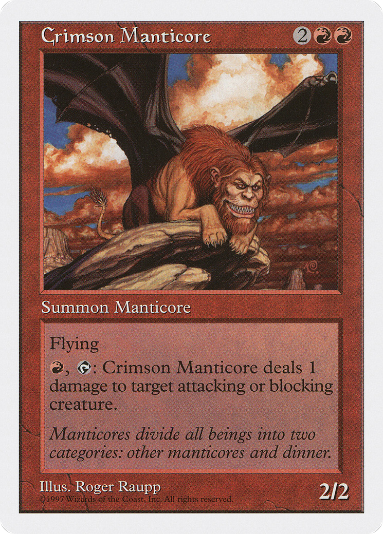 Crimson Manticore (5ED-)  - Fifth Edition