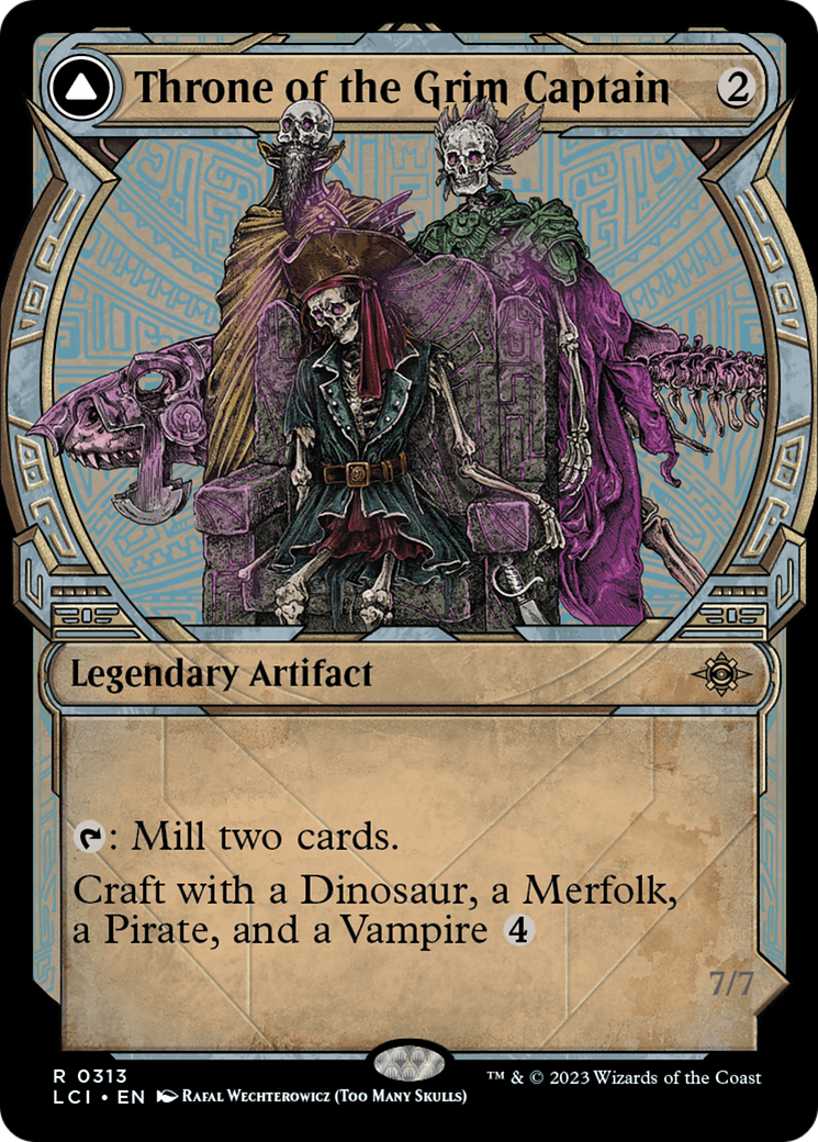 Throne of the Grim Captain (Showcase) (LCI-313)  Foil - The Lost Caverns of Ixalan: (Showcase)