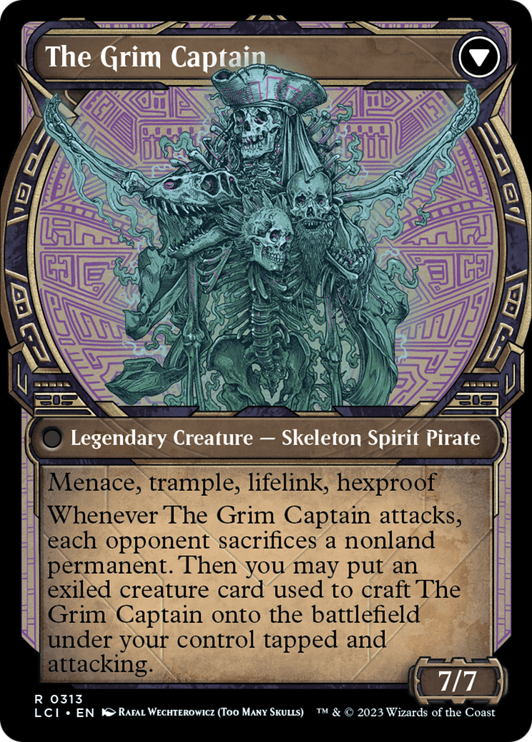 Throne of the Grim Captain (Showcase) (LCI-313)  Foil - The Lost Caverns of Ixalan: (Showcase)