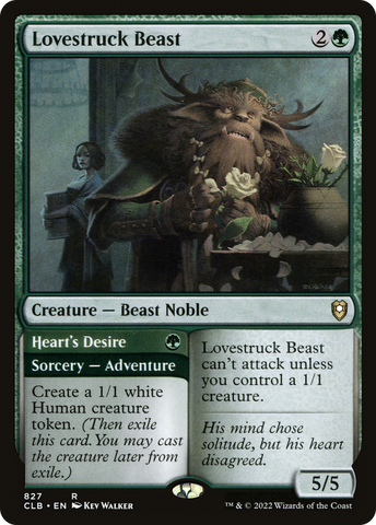 Lovestruck Beast (CLB-827)  - Commander Legends: Battle for Baldur's Gate